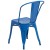 Flash Furniture CH-31230-BL-GG Blue Metal Indoor/Outdoor Stackable Chair addl-6