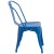 Flash Furniture CH-31230-BL-GG Blue Metal Indoor/Outdoor Stackable Chair addl-8