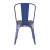 Flash Furniture CH-31230-BL-PL1T-GG Blue Metal Indoor/Outdoor Stackable Chair with Teak Poly Resin Wood Seat addl-8