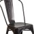 Flash Furniture CH-31230-BQ-GG Black-Antique Gold Metal Indoor/Outdoor Stackable Chair addl-10