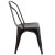 Flash Furniture CH-31230-BQ-GG Black-Antique Gold Metal Indoor/Outdoor Stackable Chair addl-8