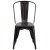 Flash Furniture CH-31230-BQ-GG Black-Antique Gold Metal Indoor/Outdoor Stackable Chair addl-9