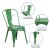 Flash Furniture CH-31230-GN-GG Green Metal Indoor/Outdoor Stackable Chair addl-4