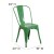 Flash Furniture CH-31230-GN-GG Green Metal Indoor/Outdoor Stackable Chair addl-5