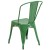 Flash Furniture CH-31230-GN-GG Green Metal Indoor/Outdoor Stackable Chair addl-6