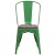 Flash Furniture CH-31230-GN-WD-GG Green Metal Stackable Chair with Wood Seat addl-5
