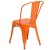 Flash Furniture CH-31230-OR-GG Orange Metal Indoor/Outdoor Stackable Chair addl-7