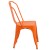 Flash Furniture CH-31230-OR-GG Orange Metal Indoor/Outdoor Stackable Chair addl-9