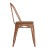 Flash Furniture CH-31230-OR-PL1T-GG Orange Metal Indoor/Outdoor Stackable Chair with Teak Poly Resin Wood Seat addl-10