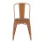 Flash Furniture CH-31230-OR-PL1T-GG Orange Metal Indoor/Outdoor Stackable Chair with Teak Poly Resin Wood Seat addl-11