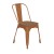 Flash Furniture CH-31230-OR-PL1T-GG Orange Metal Indoor/Outdoor Stackable Chair with Teak Poly Resin Wood Seat addl-2