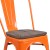 Flash Furniture CH-31230-OR-WD-GG Orange Metal Stackable Chair with Wood Seat addl-11