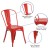 Flash Furniture CH-31230-RED-GG Red Metal Indoor/Outdoor Stackable Chair addl-5