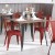 Flash Furniture CH-31230-RED-PL1R-GG Red Metal Indoor/Outdoor Stackable Chair with Red Poly Resin Wood Seat addl-1