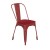 Flash Furniture CH-31230-RED-PL1R-GG Red Metal Indoor/Outdoor Stackable Chair with Red Poly Resin Wood Seat addl-2
