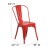 Flash Furniture CH-31230-RED-PL1R-GG Red Metal Indoor/Outdoor Stackable Chair with Red Poly Resin Wood Seat addl-5