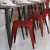 Flash Furniture CH-31230-RED-PL1R-GG Red Metal Indoor/Outdoor Stackable Chair with Red Poly Resin Wood Seat addl-8