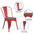 Flash Furniture CH-31230-RED-WD-GG Red Metal Stackable Chair with Wood Seat addl-4