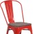 Flash Furniture CH-31230-RED-WD-GG Red Metal Stackable Chair with Wood Seat addl-6