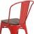 Flash Furniture CH-31230-RED-WD-GG Red Metal Stackable Chair with Wood Seat addl-9