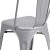 Flash Furniture CH-31230-SIL-GG Silver Metal Indoor/Outdoor Stackable Chair addl-11