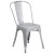 Flash Furniture CH-31230-SIL-GG Silver Metal Indoor/Outdoor Stackable Chair addl-2
