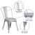 Flash Furniture CH-31230-SIL-GG Silver Metal Indoor/Outdoor Stackable Chair addl-5