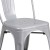 Flash Furniture CH-31230-SIL-GG Silver Metal Indoor/Outdoor Stackable Chair addl-8