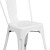 Flash Furniture CH-31230-WH-GG White Metal Indoor/Outdoor Stackable Chair addl-11