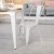 Flash Furniture CH-31230-WH-GG White Metal Indoor/Outdoor Stackable Chair addl-1