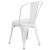 Flash Furniture CH-31230-WH-GG White Metal Indoor/Outdoor Stackable Chair addl-7