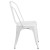Flash Furniture CH-31230-WH-GG White Metal Indoor/Outdoor Stackable Chair addl-9