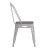 Flash Furniture CH-31230-WH-PL1G-GG White Metal Indoor/Outdoor Stackable Chair with Gray Poly Resin Wood Seat addl-10