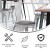 Flash Furniture CH-31230-WH-PL1G-GG White Metal Indoor/Outdoor Stackable Chair with Gray Poly Resin Wood Seat addl-4