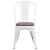 Flash Furniture CH-31230-WH-WD-GG White Metal Stackable Chair with Wood Seat addl-9