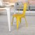 Flash Furniture CH-31230-YL-GG Yellow Metal Indoor/Outdoor Stackable Chair addl-1