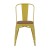 Flash Furniture CH-31230-YL-PL1T-GG Yellow Metal Indoor/Outdoor Stackable Chair with Teak Poly Resin Wood Seat addl-11