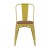 Flash Furniture CH-31230-YL-PL1T-GG Yellow Metal Indoor/Outdoor Stackable Chair with Teak Poly Resin Wood Seat addl-11