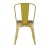Flash Furniture CH-31230-YL-PL1T-GG Yellow Metal Indoor/Outdoor Stackable Chair with Teak Poly Resin Wood Seat addl-9