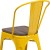 Flash Furniture CH-31230-YL-WD-GG Yellow Metal Stackable Chair with Wood Seat addl-11