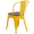 Flash Furniture CH-31230-YL-WD-GG Yellow Metal Stackable Chair with Wood Seat addl-7
