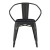 Flash Furniture CH-31270-BK-PL1B-GG Black Metal Indoor/Outdoor Chair with Arms with Black Poly Resin Wood Seat addl-11