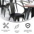 Flash Furniture CH-31270-BK-PL1B-GG Black Metal Indoor/Outdoor Chair with Arms with Black Poly Resin Wood Seat addl-4