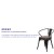 Flash Furniture CH-31270-BK-WD-GG Black Metal Chair with Wood Seat and Arms addl-4