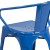 Flash Furniture CH-31270-BL-GG Blue Metal Indoor/Outdoor Chair with Arms addl-11