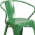 Flash Furniture CH-31270-GN-GG Green Metal Indoor/Outdoor Chair with Arms addl-8