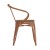 Flash Furniture CH-31270-OR-PL1T-GG Orange Metal Indoor/Outdoor Chair with Arms with Teak Poly Resin Wood Seat addl-10