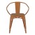Flash Furniture CH-31270-OR-PL1T-GG Orange Metal Indoor/Outdoor Chair with Arms with Teak Poly Resin Wood Seat addl-11