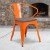 Flash Furniture CH-31270-OR-WD-GG Orange Metal Chair with Wood Seat and Arms addl-1