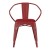 Flash Furniture CH-31270-RED-PL1R-GG Red Metal Indoor/Outdoor Chair with Arms with Red Poly Resin Wood Seat addl-11